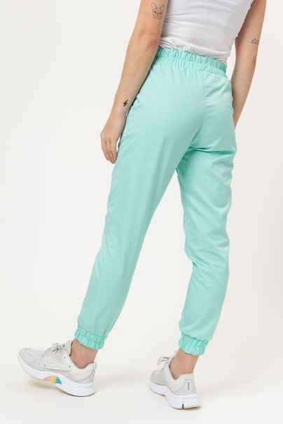Women's Sunrise Uniforms Basic Jogger FRESH scrubs set (Light top, Easy trousers) mint-8