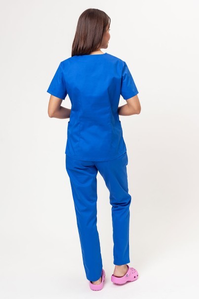 Women’s Sunrise Uniforms Basic Classic FRESH scrubs set (Light top, Regular trousers) royal blue-2