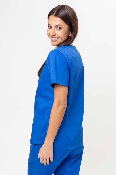 Women's Sunrise Uniforms Basic Jogger FRESH scrubs set (Light top, Easy trousers) royal blue-3