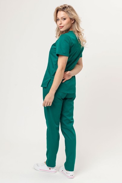 Women's Sunrise Uniforms Basic Light FRESH scrub top hunter green-7