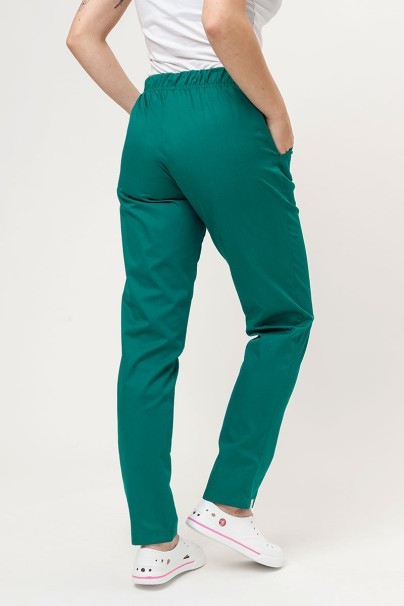 Women’s Sunrise Uniforms Basic Classic FRESH scrubs set (Light top, Regular trousers) hunter green-7