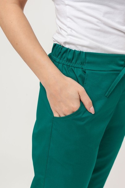 Women’s Sunrise Uniforms Basic Classic FRESH scrubs set (Light top, Regular trousers) hunter green-8