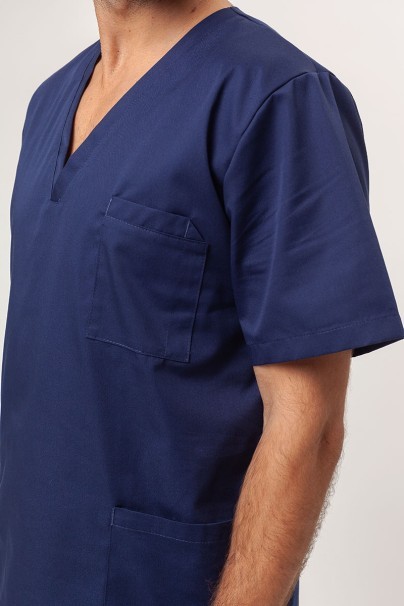 Men’s Sunrise Uniforms Basic Classic FRESH scrubs set (Standard top, Regular trousers) navy-5