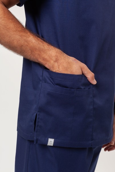 Men’s Sunrise Uniforms Basic Classic FRESH scrubs set (Standard top, Regular trousers) navy-6