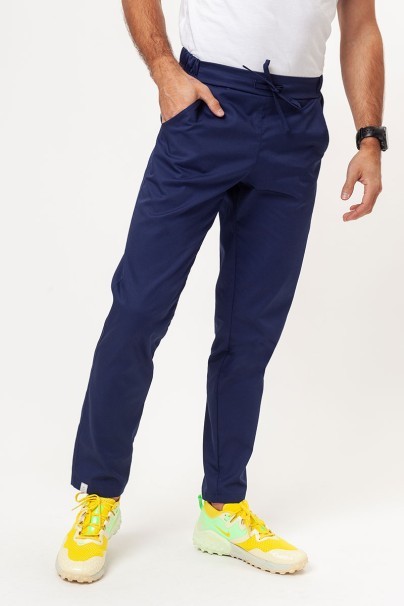 Men’s Sunrise Uniforms Basic Classic FRESH scrubs set (Standard top, Regular trousers) navy-7