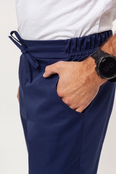 Men’s Sunrise Uniforms Basic Classic FRESH scrubs set (Standard top, Regular trousers) navy-9