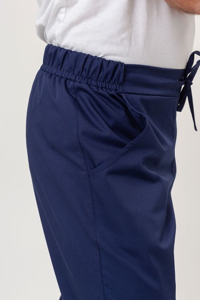 Men’s Sunrise Uniforms Basic Classic FRESH scrubs set (Standard top, Regular trousers) navy-10