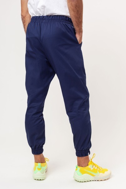 Men's Sunrise Uniforms Basic Jogger FRESH scrubs set (Light top, Easy trousers) navy-8
