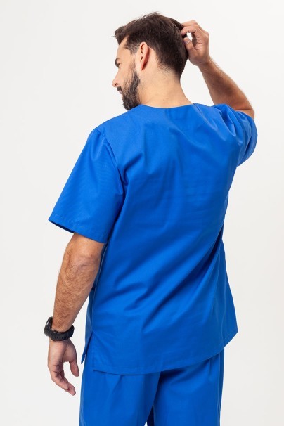 Men’s Sunrise Uniforms Basic Classic FRESH scrubs set (Standard top, Regular trousers) royal blue-3