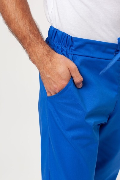 Men’s Sunrise Uniforms Basic Classic FRESH scrubs set (Standard top, Regular trousers) royal blue-11