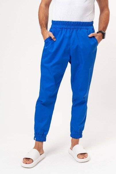 Men's Sunrise Uniforms Basic Jogger FRESH scrubs set (Light top, Easy trousers) royal blue-8