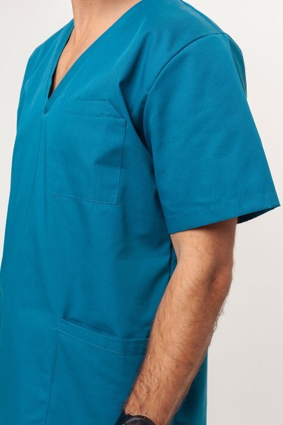Men's Sunrise Uniforms Basic Standard FRESH scrub top caribbean blue-2