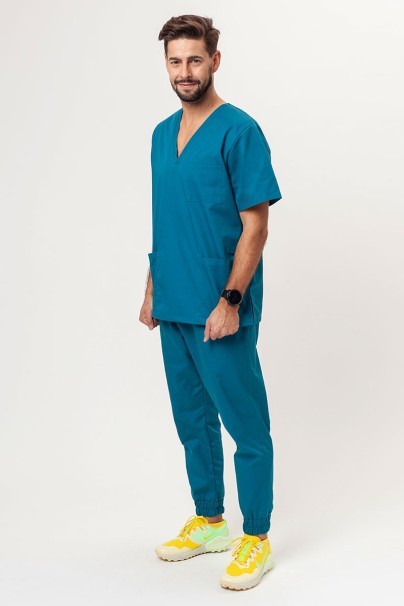 Men's Sunrise Uniforms Basic Standard FRESH scrub top caribbean blue-7