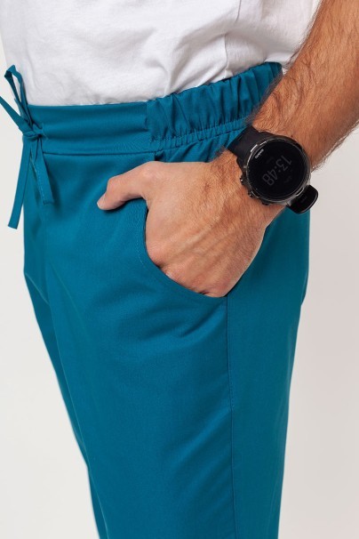Men's Sunrise Uniforms Basic Regular FRESH scrub trousers caribbean blue-2
