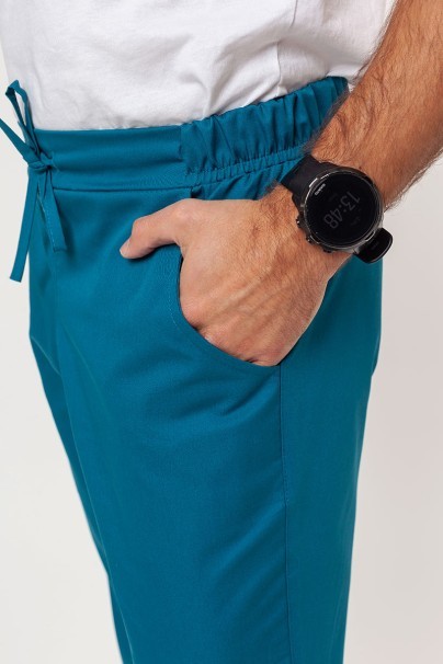 Men’s Sunrise Uniforms Basic Classic FRESH scrubs set (Standard top, Regular trousers) caribbean blue-7