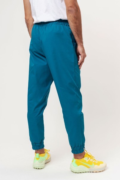 Men's Sunrise Uniforms Basic Jogger FRESH scrubs set (Light top, Easy trousers) caraibbean blue-9
