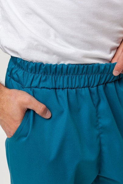 Men's Sunrise Uniforms Basic Jogger FRESH scrubs set (Light top, Easy trousers) caraibbean blue-10