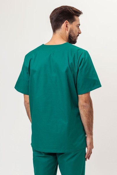 Men’s Sunrise Uniforms Basic Classic FRESH scrubs set (Standard top, Regular trousers) hunter green-3