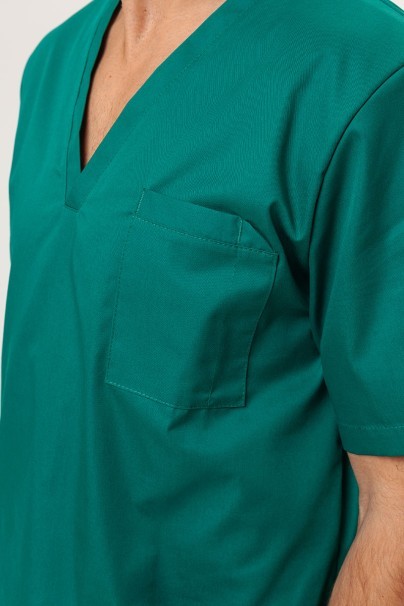 Men’s Sunrise Uniforms Basic Classic FRESH scrubs set (Standard top, Regular trousers) hunter green-5
