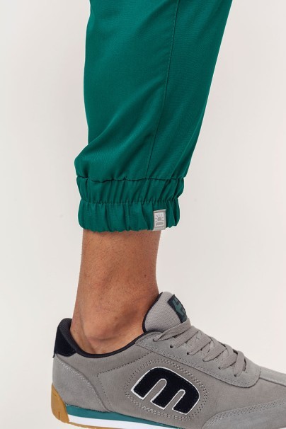 Men's Sunrise Uniforms Basic Jogger FRESH scrubs set (Light top, Easy trousers) hunter green-11