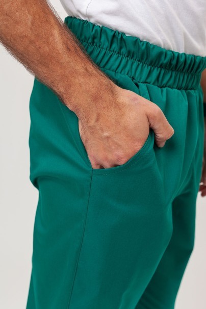 Men's Sunrise Uniforms Basic Jogger FRESH scrubs set (Light top, Easy trousers) hunter green-10