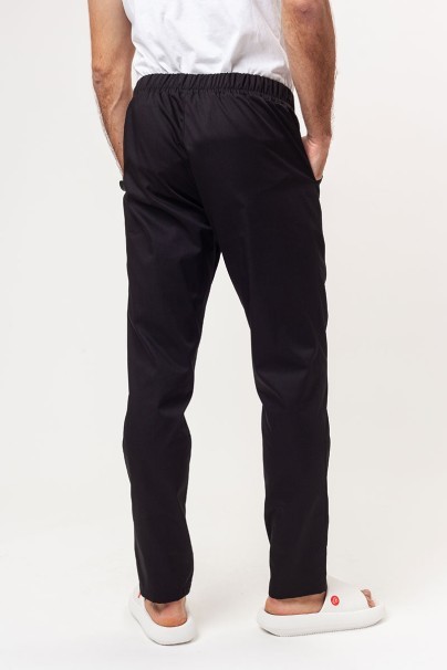 Men’s Sunrise Uniforms Basic Classic FRESH scrubs set (Standard top, Regular trousers) black-8