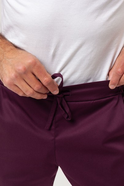 Men’s Sunrise Uniforms Basic Classic FRESH scrubs set (Standard top, Regular trousers) burgundy-9