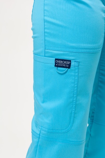 Women’s Cherokee Revolution Straight Leg scrub trousers turquoise-3