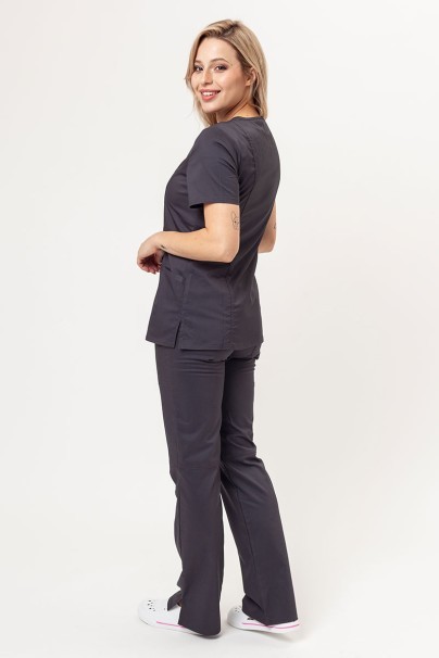 Women's Cherokee Revolution (Mock top, Straight trousers) scrubs set pewter-1