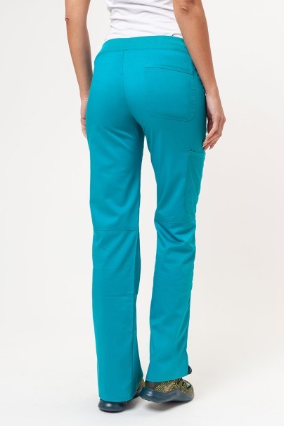 Women's Cherokee Revolution (Mock top, Straight trousers) scrubs set teal blue-8