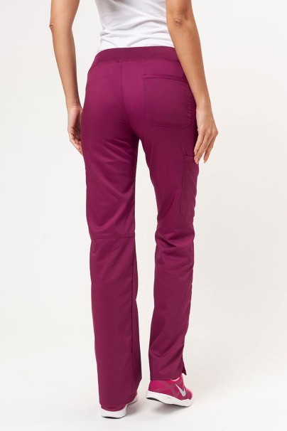 Women’s Cherokee Revolution Straight Leg scrub trousers wine-1