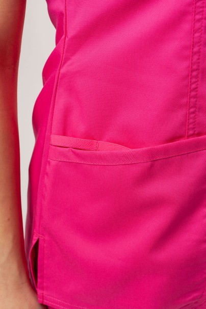 Women's Cherokee Revolution (Mock top, Straight trousers) scrubs set shocking pink-6