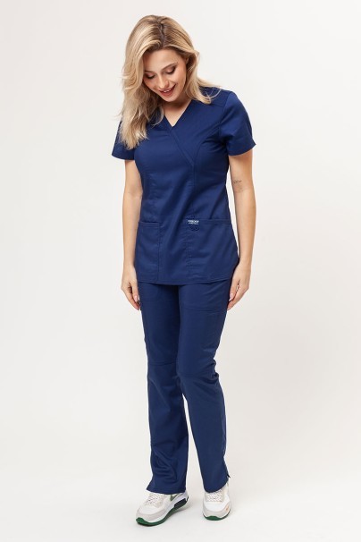 Women’s Cherokee Revolution Mock scrub top navy-5