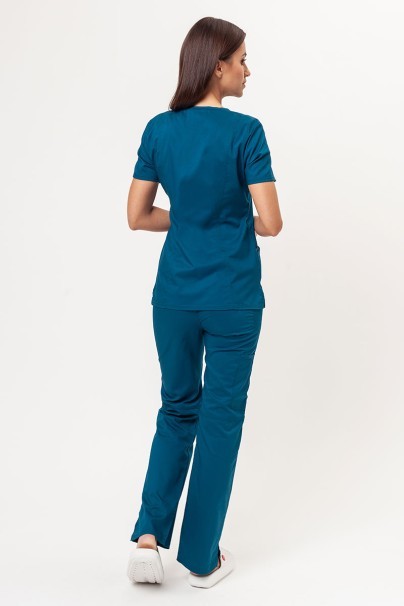 Women’s Cherokee Revolution Mock scrub top caribbean blue-6