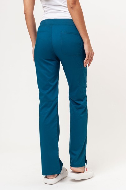 Women’s Cherokee Revolution Straight Leg scrub trousers caribbean blue-1