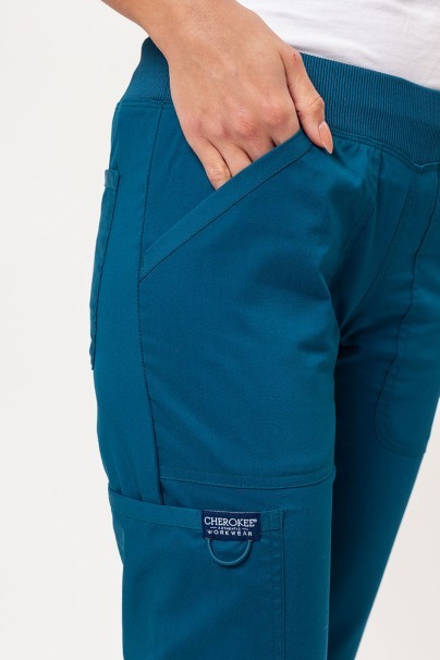 Women's Cherokee Revolution (Mock top, Straight trousers) scrubs set caribbean blue-10