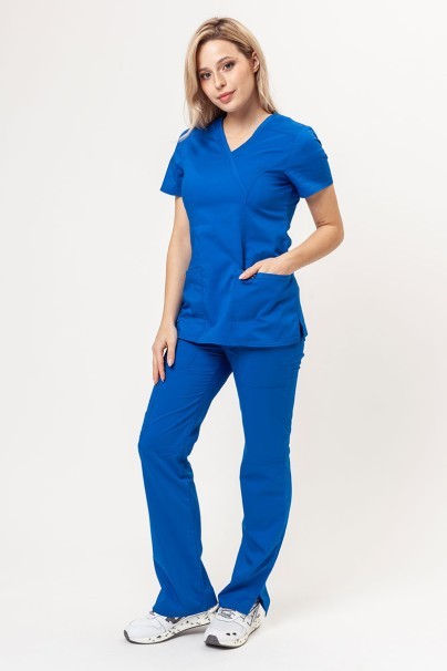 Women’s Cherokee Revolution Mock scrub top royal blue-5