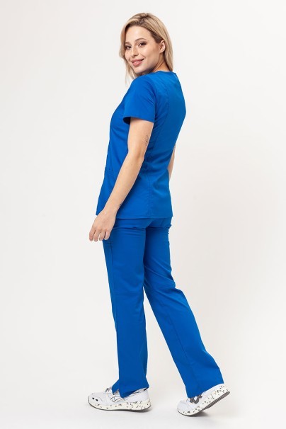 Women's Cherokee Revolution (Mock top, Straight trousers) scrubs set royal blue-2