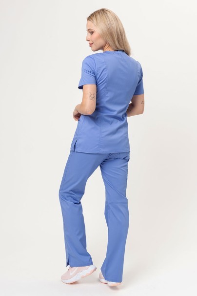 Women's Cherokee Revolution (Mock top, Straight trousers) scrubs set ciel blue-1