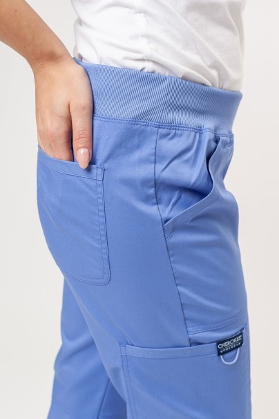 Women's Cherokee Revolution (Mock top, Straight trousers) scrubs set ciel blue-10