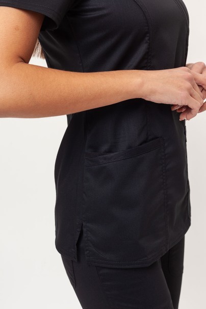 Women's Cherokee Revolution (Mock top, Straight trousers) scrubs set black-6
