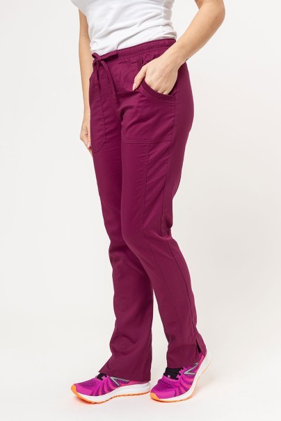 Women's Cherokee Revolution (V-neck top, Mid Rise trousers) scrubs set wine-15