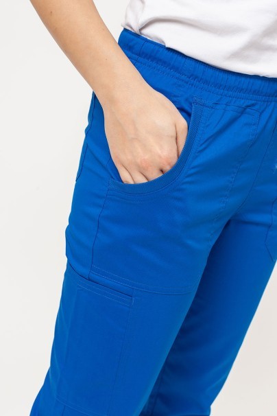 Women's Cherokee Revolution Tech Mid Rise scrub trousers royal blue-3