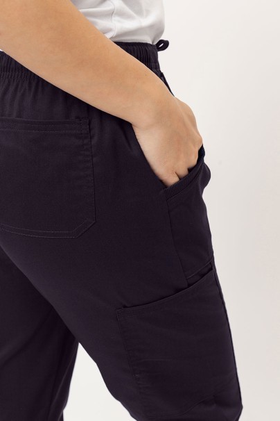 Women's Cherokee Revolution Tech Mid Rise scrub trousers black-3