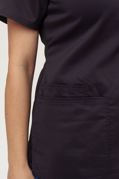 Women's Cherokee Revolution (V-neck top, Mid Rise trousers) scrubs set black-5