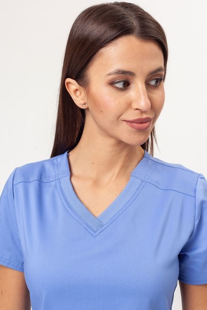 Women's Cherokee Revolution (V-neck top, Mid Rise trousers) scrubs set ciel blue-4