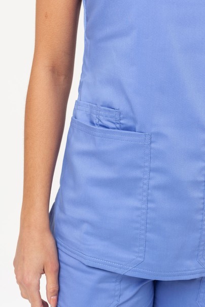 Women's Cherokee Revolution (V-neck top, Mid Rise trousers) scrubs set ciel blue-5