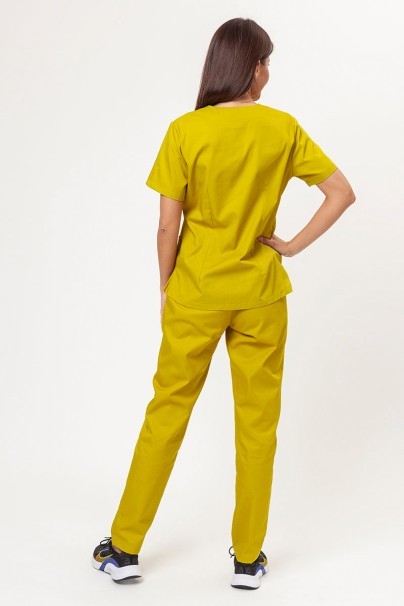 Women’s Sunrise Uniforms Basic Classic FRESH scrubs set (Light top, Regular trousers) mustard-2