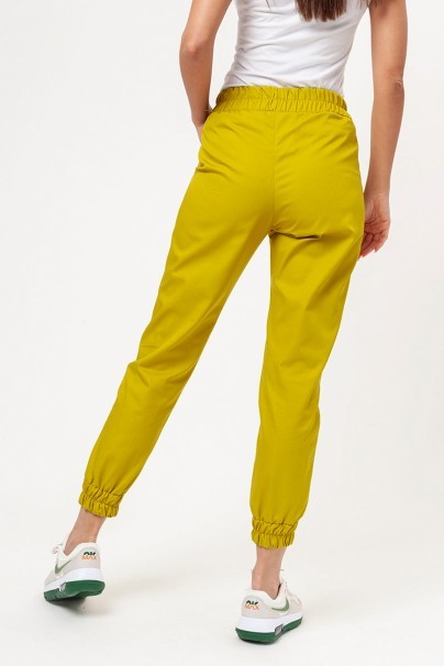 Women's Sunrise Uniforms Basic Jogger FRESH scrubs set (Light top, Easy trousers) mustard-8