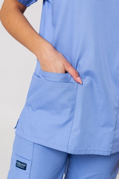 Women's Cherokee Originals scrubs set (V-neck top, N.Rise trousers) ceil blue-6